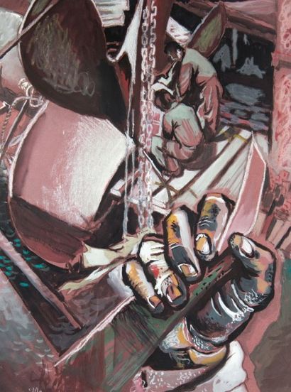 Georges MANILLIER (1906-1981)
Les travailleurs...