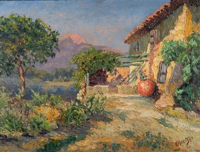 OSIETSKY (XX)
La maison provençale. Huile...