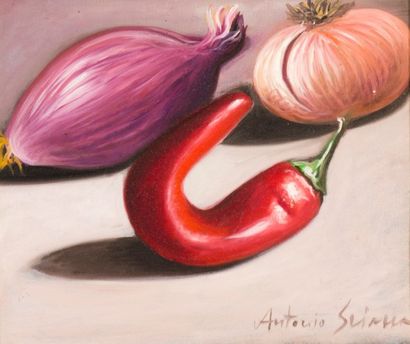 Antonio SCIACCA (1957)
Nature morte au piment,...