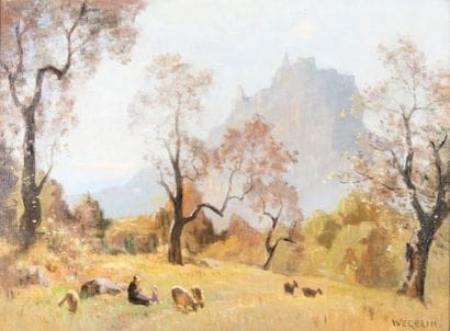 Émile WÉGELIN (1875-1962)
Bergère et son...