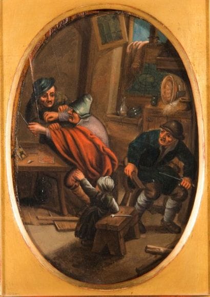 Ecole Flamande dans le goût du XVIIème
Intérieur...