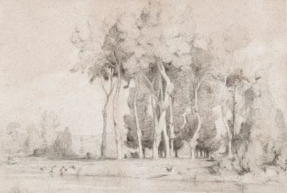 François Auguste RAVIER (1814-1895)
Paysage...