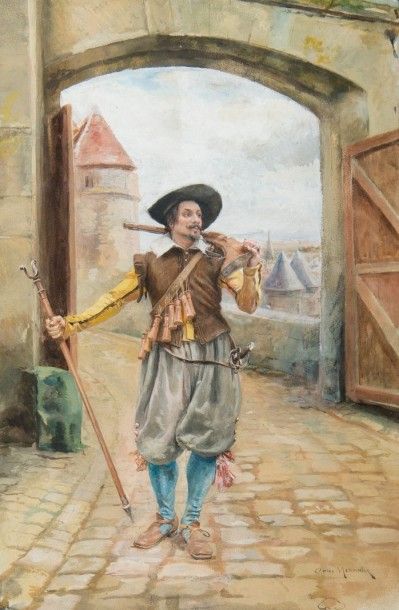 CHARLES MEISSONIER (1848-1917)
Mousquetaire...