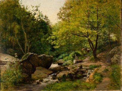 GARAUD (1847-1914)
Homme assis devant une...