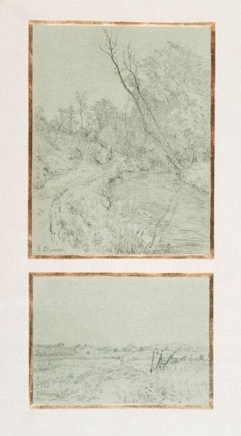 M. MOISAN (XX)
Epagneul à l'affût. Dessin,...