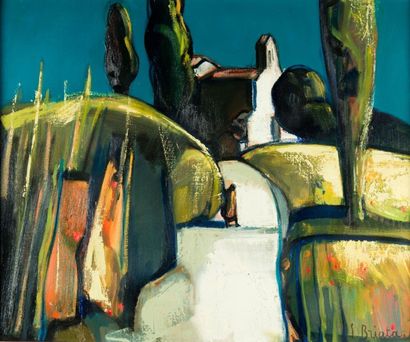 Georges BRIATA (né en 1933)
Chapelle à Brue....