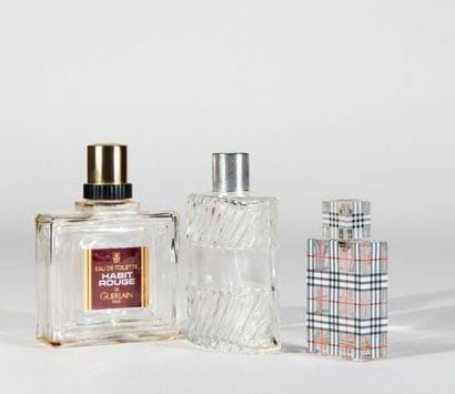 Lot de 3 flacons pour Homme: Habit rouge...