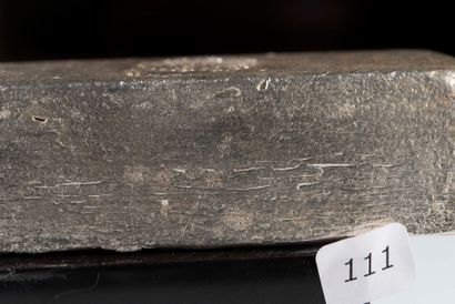Lingot argent, poids: 3,370 kg