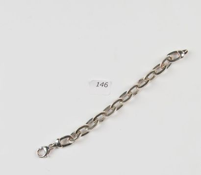 Bracelet en argent, poids: 24,7 g