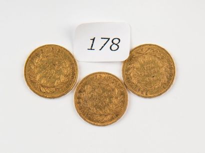 3 Pièces 20FF or 19,2