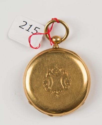 Montre de gousset en or jaune (manque verre)....