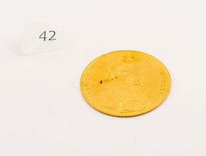 Pièce or 4 Ducats, Autriche-Hongrie, 191...