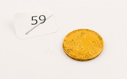 Pièce de 5 dollars US émaillée