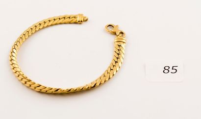Bracelet en or jaune, poids: 10,4 g