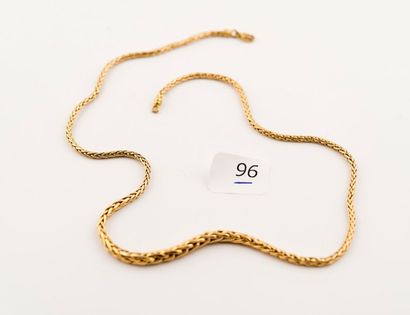 Collier en or jaune, poids: 6,6 g