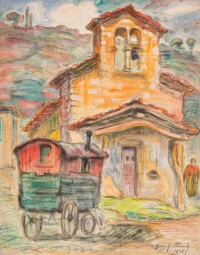 Jean GALLAND (1880-?)
Chapelle et Roulotte,...