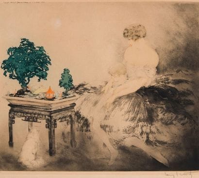 Louis ICART (1888-1950)
Fillette devant un...