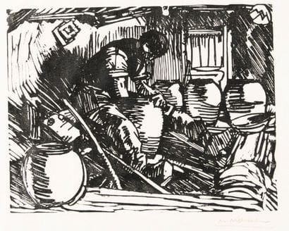 Mathurin MEHEUT (1882-1958)
Le Potier. Xylographie...