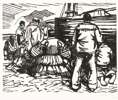 Mathurin MEHEUT (1882-1958)
Le Pardon. Xylographie...