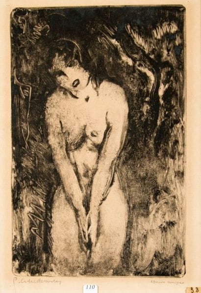 Pierre COMBET-DESCOMBES (1885-1966)
Nu. Monotype,...