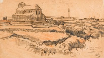 Mathurin MEHEUT (1882-1958)
Paysage breton...