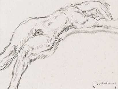 Pierre COMBET-DESCOMBES (1885-1966)
Nu allongé....