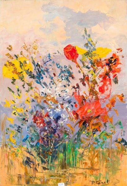Paulette GENET (1892-1983)
Bouquet de fleurs....