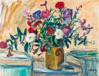 Marcelle BOTTON (1900-1982)
Bouquet de fleurs....