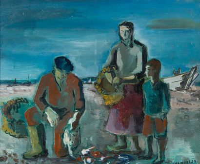 Marcel CRAMOYSAN (1915-2007)
Pêcheur sur...