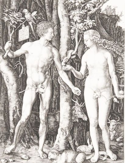 Albrecht Dürer (1471-1528)
Adam et Eve. Eau-forte,...
