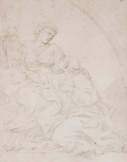 Ciro FERRI (1634-1689) attribué à
Allégorie...