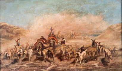 Emile LOUBON (1809-1863) attribué à
Troupeau...