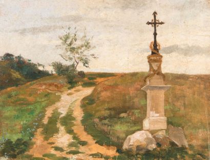 ECOLE BRETONNE du XIXème siècle
Calvaire...