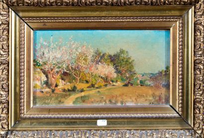 Pierre BERRIAT (XIXème-XXème)
Paysage. Huile...