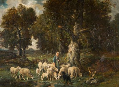 James DESVARREUX-LARPENTEUR (1847-1937)
Bergère...