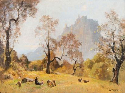 Émile WÉGELIN (1875-1962)
Bergère et son...