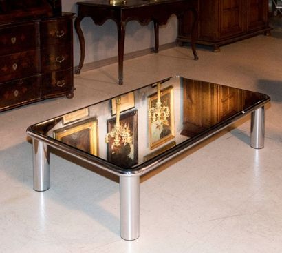 Mario Bellini
Table miroir à piètement chromé
Edition...