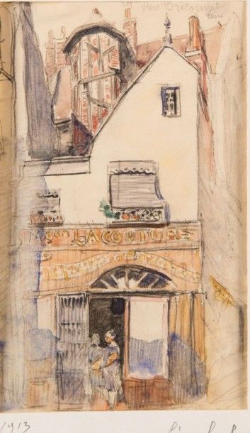 Léon Eugéne LAMBERT (1865-?)
Le vieux Tours,...