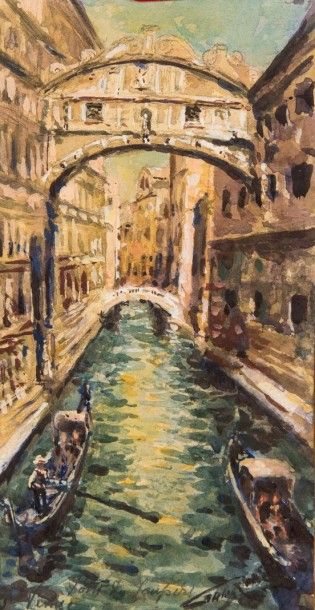 Jules ROCHE (XX)
Vues de Venise.
Ensemble...
