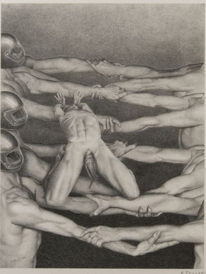 Pierre TEULON (1930)
Passelle de bras
Crayon.
Signé...