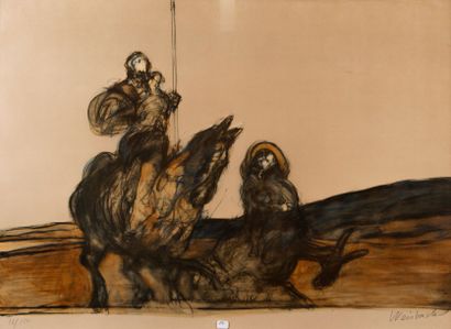 Claude WEISBUCH (1927-2014)
Don Quichotte
Lithographie,...