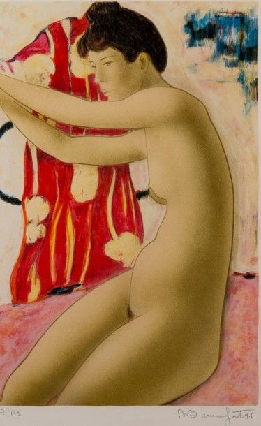 Alain BONNEFOIT (né en 1937)
Femme à sa toilette
Estampe...