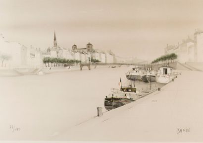 Georges DAMIN (né en 1942)
Lyon, quais de...