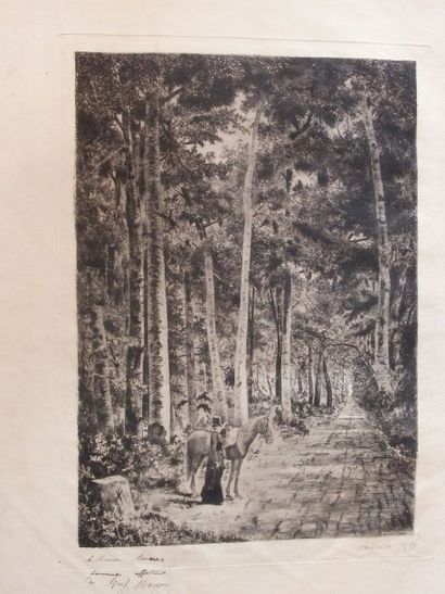Noel MASSON (1854 - 1889)
Sans Titre, eau-forte...