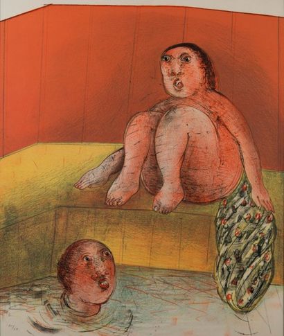 Abraham HADAD (1937)
La piscine
Lithographie...