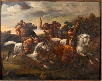 ECOLE FRANCAISE DU XIXème siècle
La chasse...