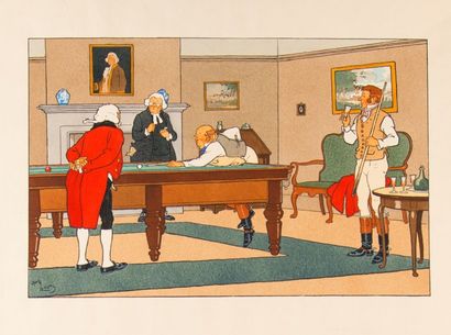 Harry Eliott (1882-1959)
Partie de billard.
Deux...