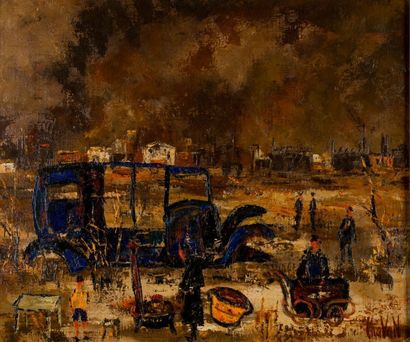 Gilbert CHAVAN (XX)
Terrain en banlieue parisienne...