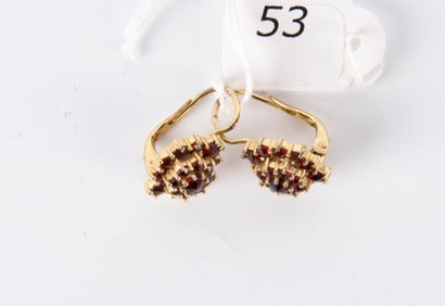 Paire de Boucles d'Oreille or jaune E.R....