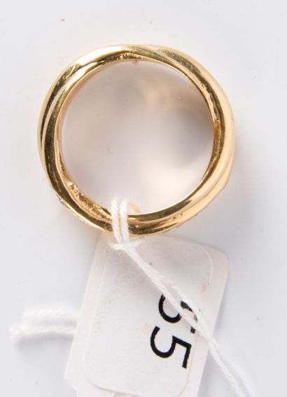 Bague trois anneaux enlacés, la monture en...